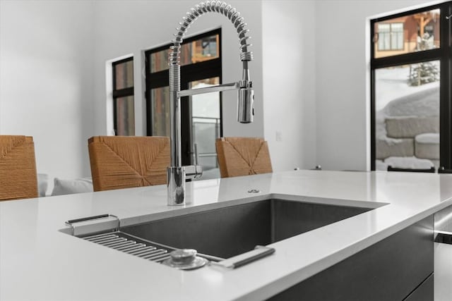 interior space with sink