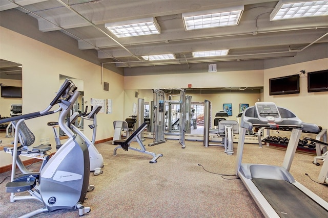 view of exercise room