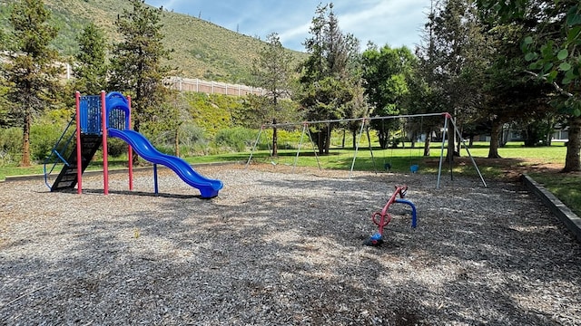 view of play area