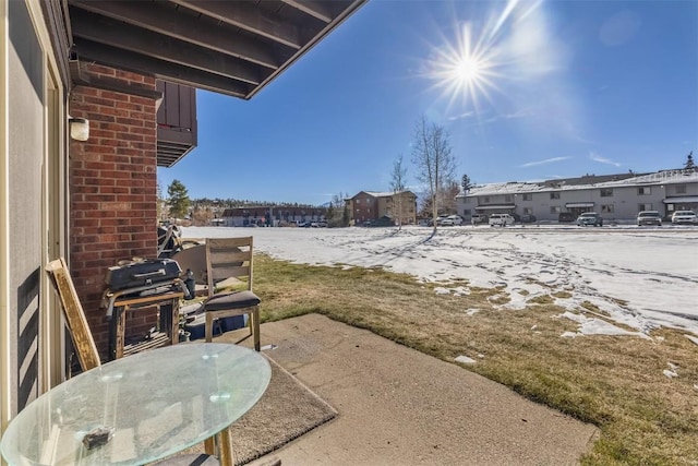 view of yard featuring a patio area