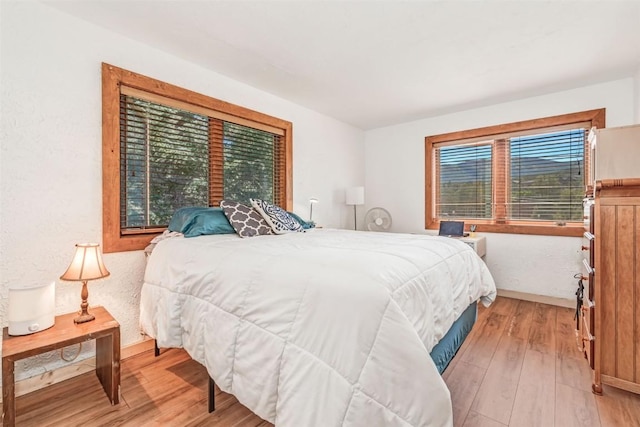 bedroom featuring hardwood / wood-style floors