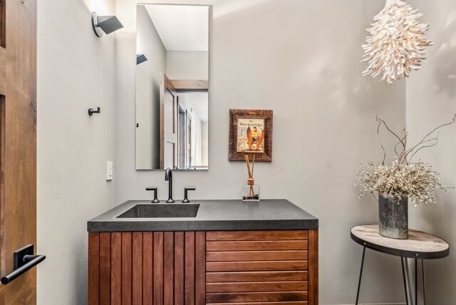 bathroom featuring vanity