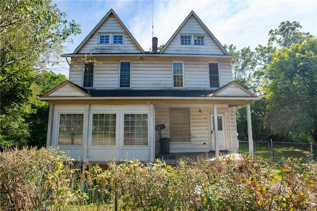 view of front of house with a porch