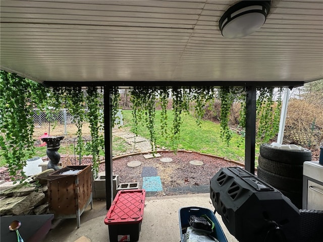 view of sunroom / solarium