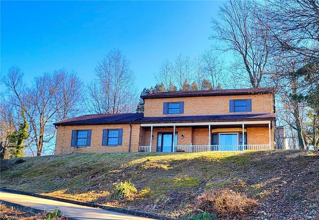 view of front of house with a porch