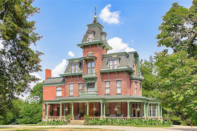 view of front of home with a porch