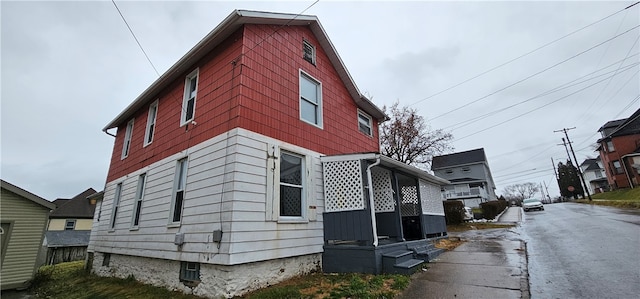 view of side of property