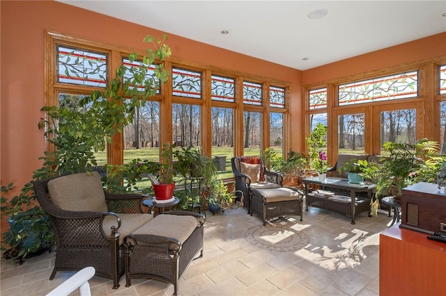 view of sunroom / solarium