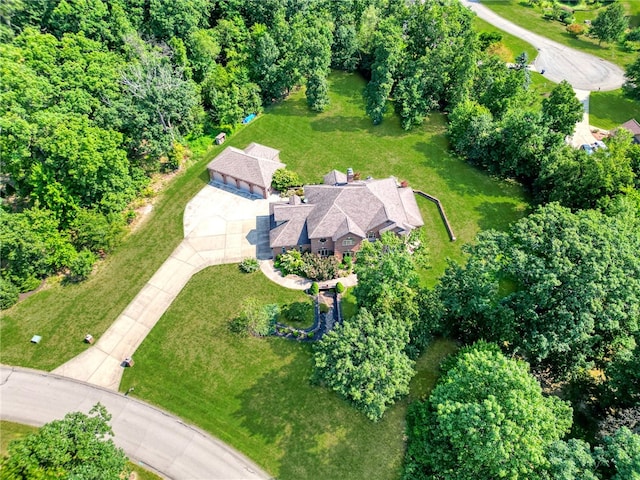 birds eye view of property