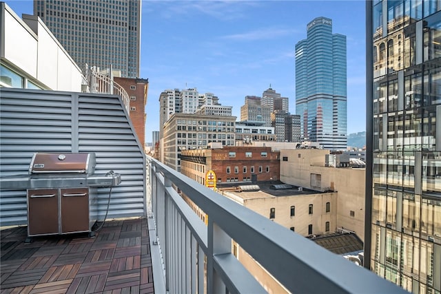 balcony with grilling area