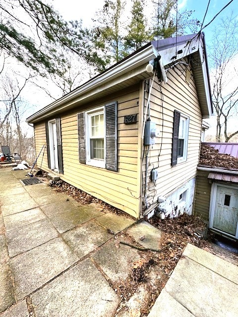 view of home's exterior featuring a patio