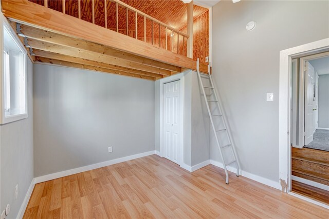 interior space featuring light hardwood / wood-style flooring