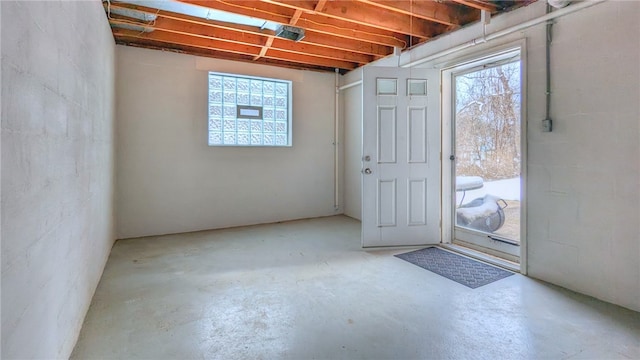 interior space featuring plenty of natural light