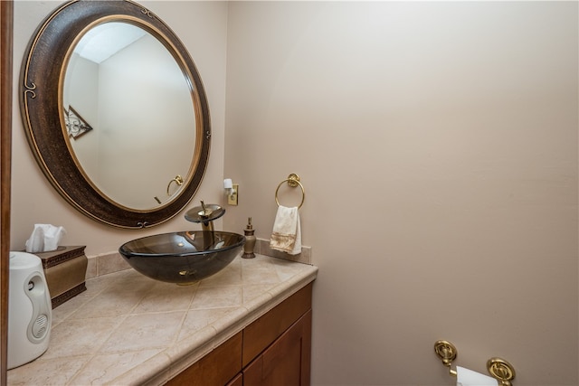 bathroom featuring vanity