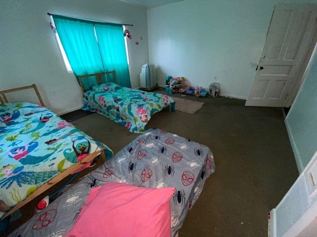 bedroom featuring carpet flooring