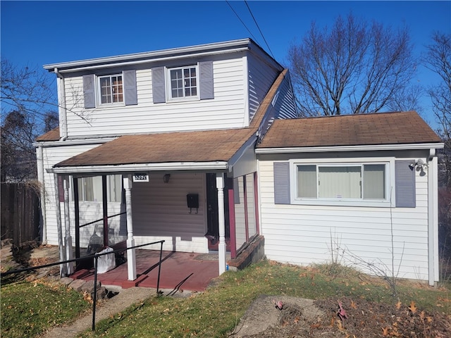 view of front of home