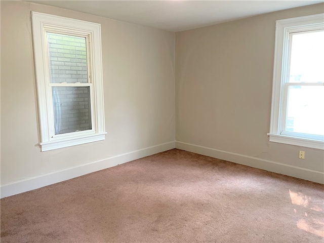 view of carpeted empty room