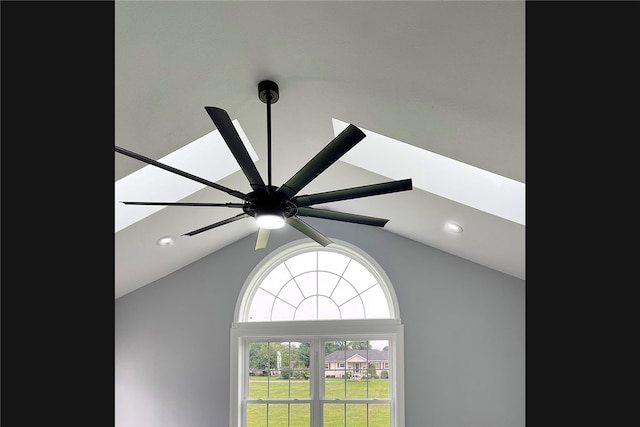 details featuring ceiling fan