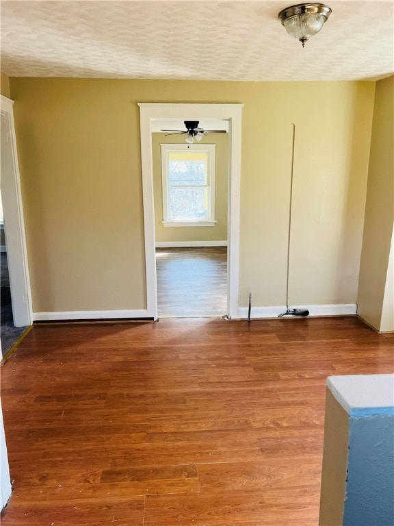 spare room featuring hardwood / wood-style floors