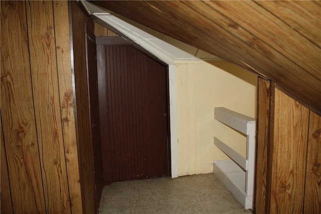 bonus room featuring vaulted ceiling