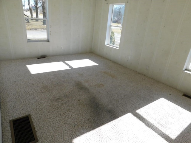 empty room featuring carpet floors