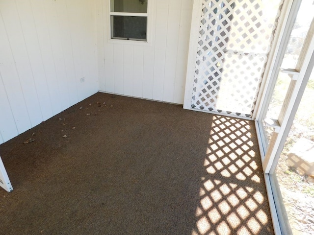 view of carpeted empty room