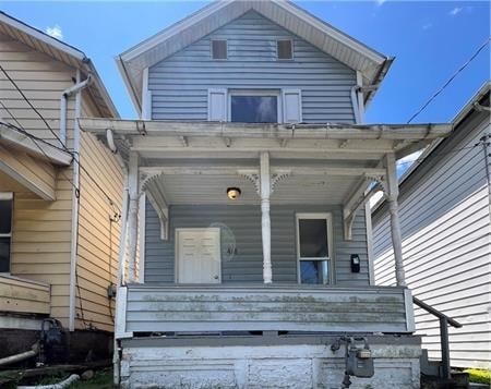 exterior space featuring covered porch