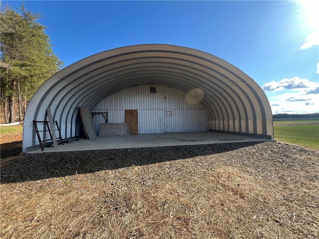 exterior space featuring a carport