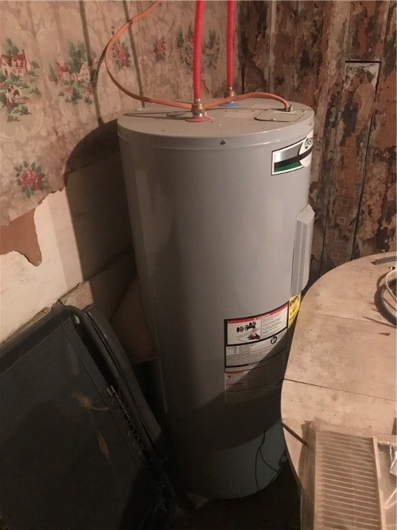 utilities featuring electric water heater