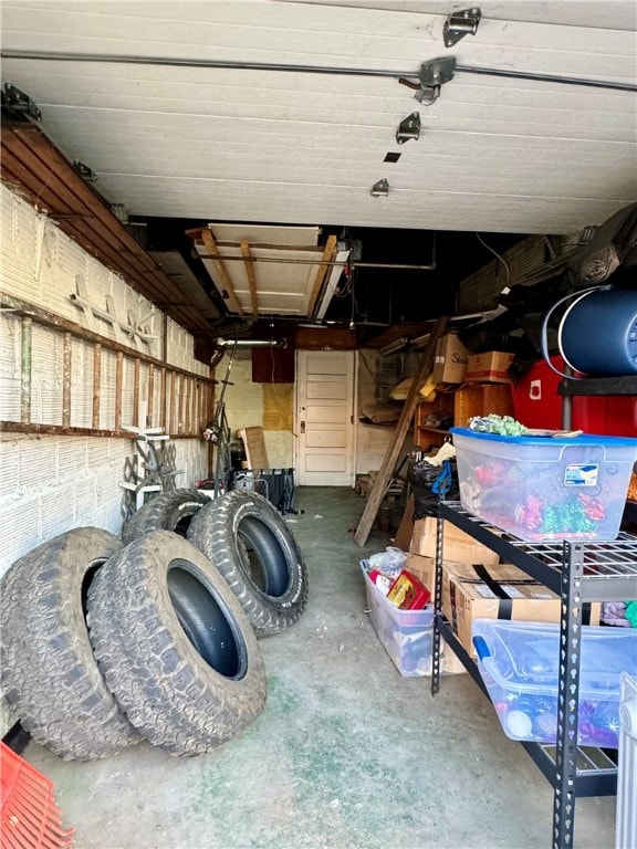 view of storage room