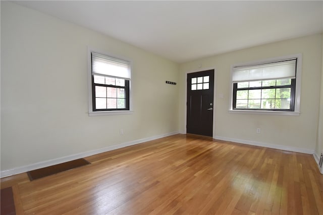 entryway featuring light wood-type flooring