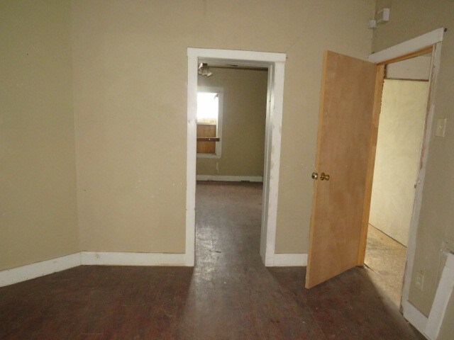 interior space featuring dark hardwood / wood-style floors