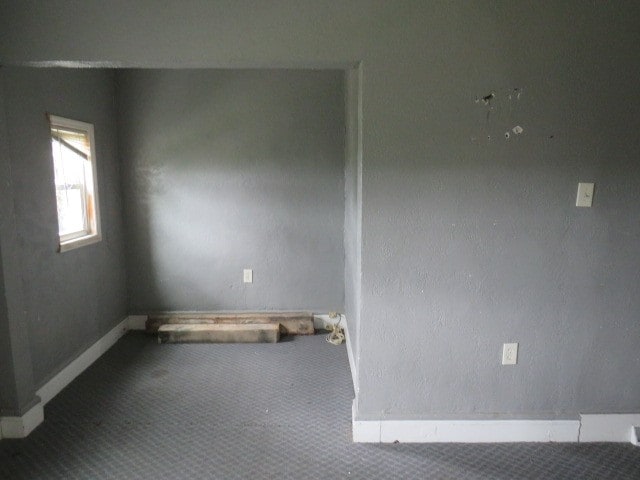 view of spare room