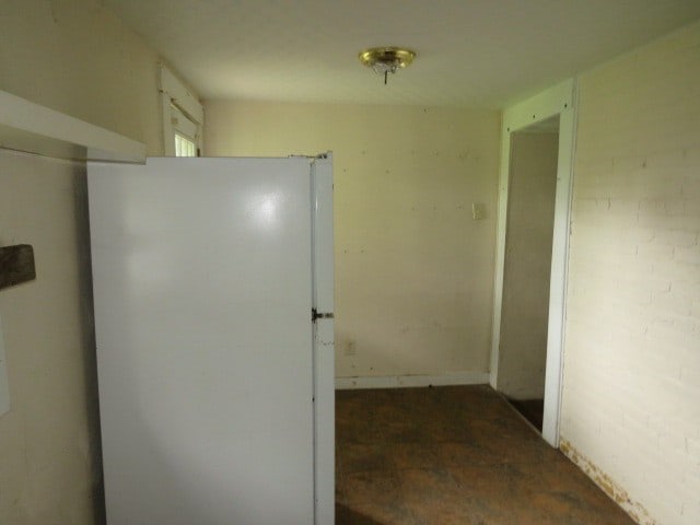 kitchen with white refrigerator