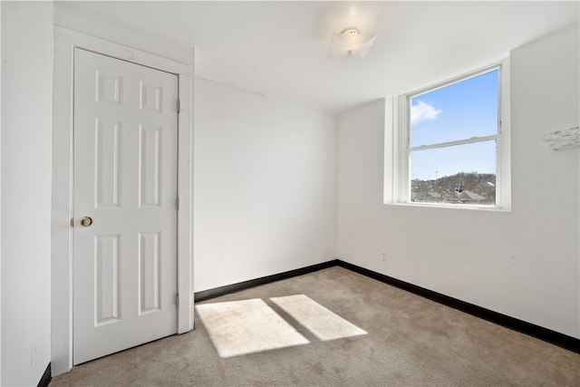 view of carpeted empty room