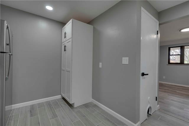 interior space featuring light wood-type flooring