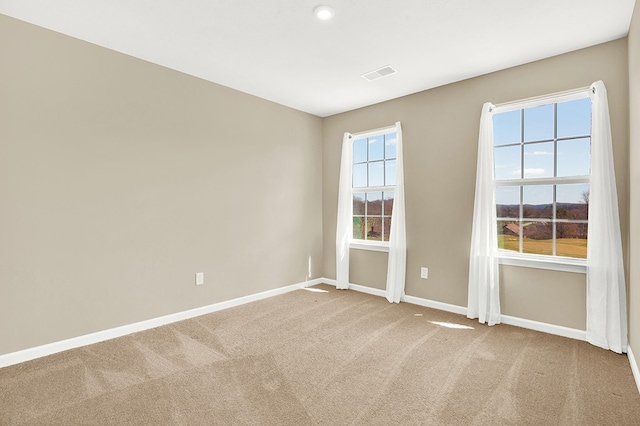 view of carpeted empty room