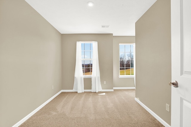 view of carpeted empty room