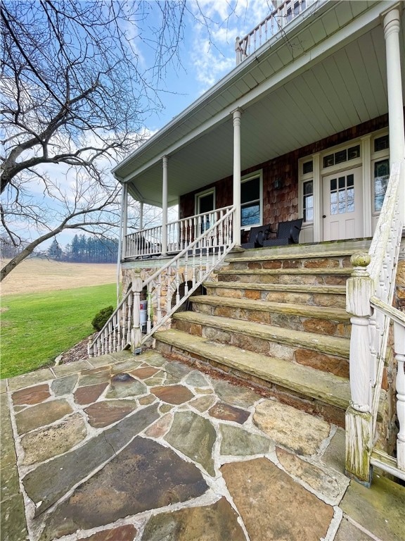 view of patio / terrace featuring covered porch