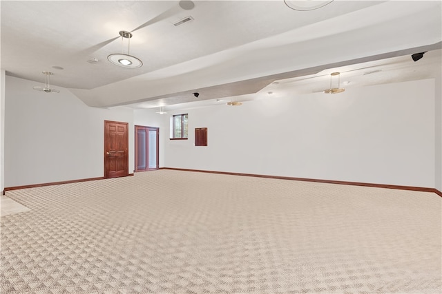 view of carpeted empty room