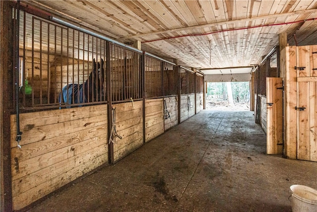 view of horse barn