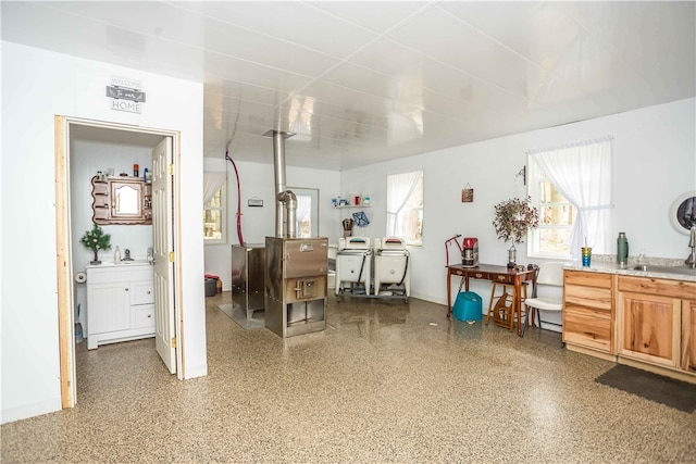 interior space with sink