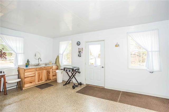 foyer with sink