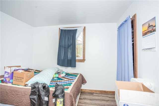 interior space featuring hardwood / wood-style flooring