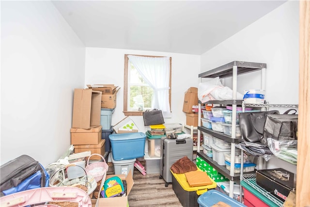 view of storage room