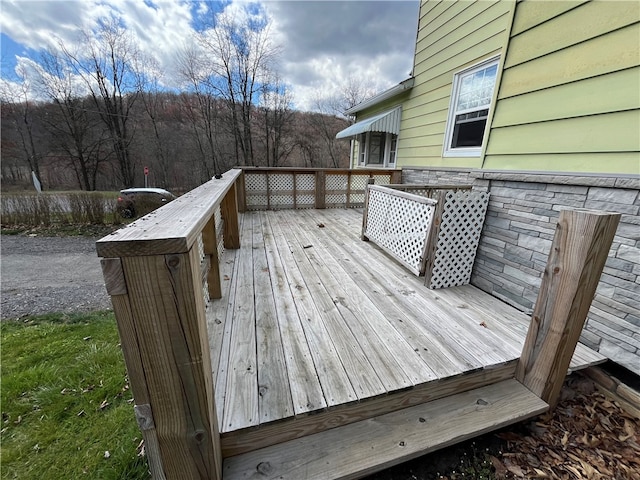 view of wooden terrace