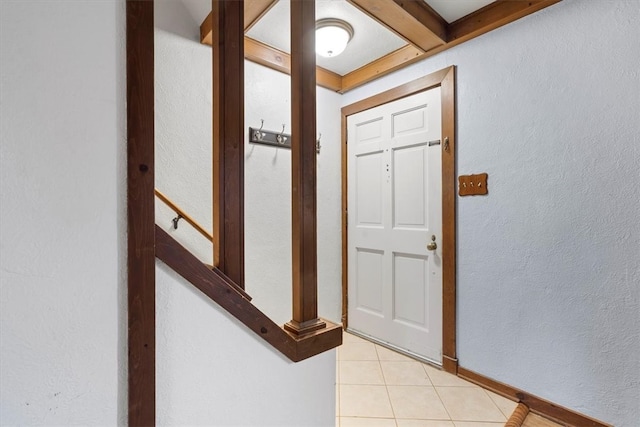 view of tiled entrance foyer