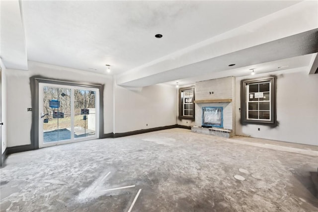 view of unfurnished living room