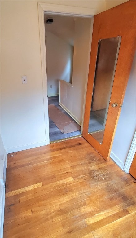 hallway featuring light hardwood / wood-style floors