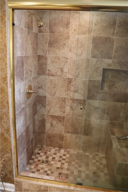 bathroom with walk in shower